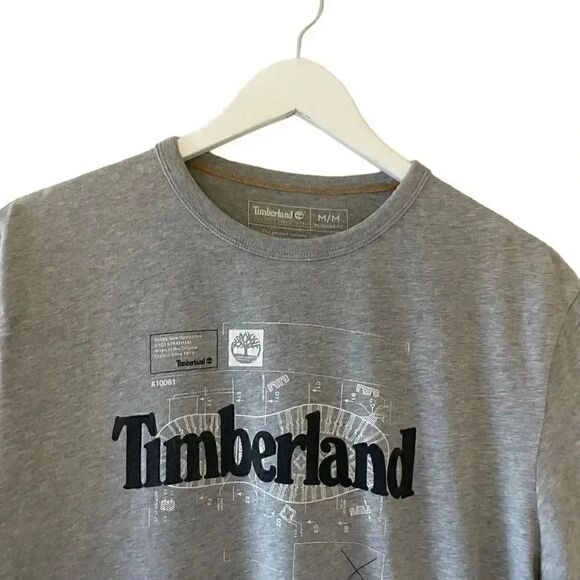 TIMBERLAND  Men's Core Cotton Graphic Short-Sleeve Regular Fit Tee Gray SZ M #17 - Picture 2 of 10